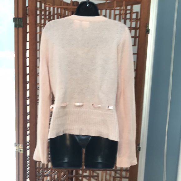 Xhilaration peach sweater with ribbon. Size L - Picture 5 of 5